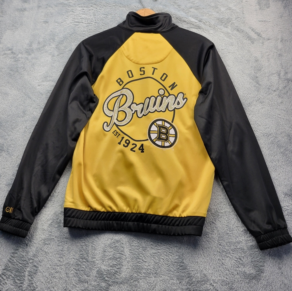 Boston Bruins G-III by Carl Banks NHL Hockey Jacket Adult Size Medium